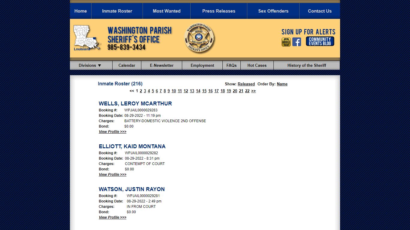Inmate Roster - Current Inmates Booking Date Descending - Washington ...